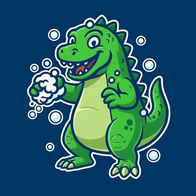 Sudzilla with suds - ready to wash your car